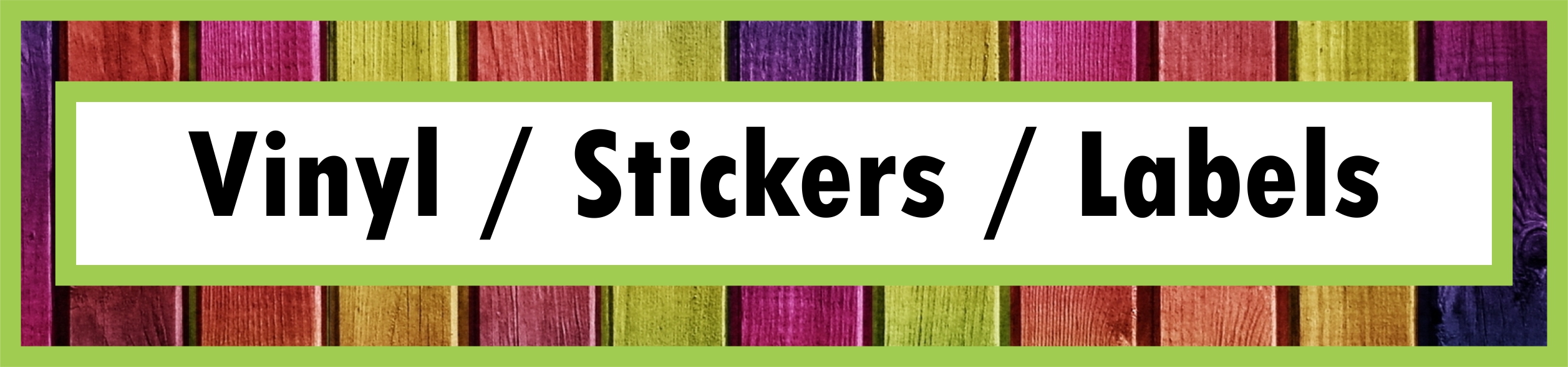 Products button for vinyl stickers
